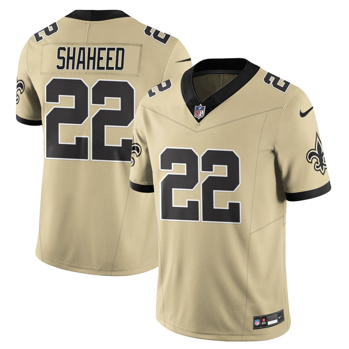 NO Golds Alternate Patch "C" Vapor Limited Jersey - All Stitched-DTD