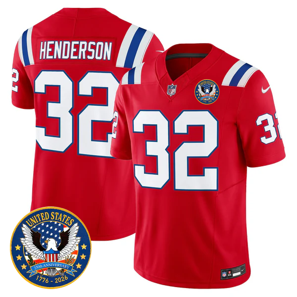NE Throwback America 250th Patch Vapor Limited Jersey - All Stitched-DTD