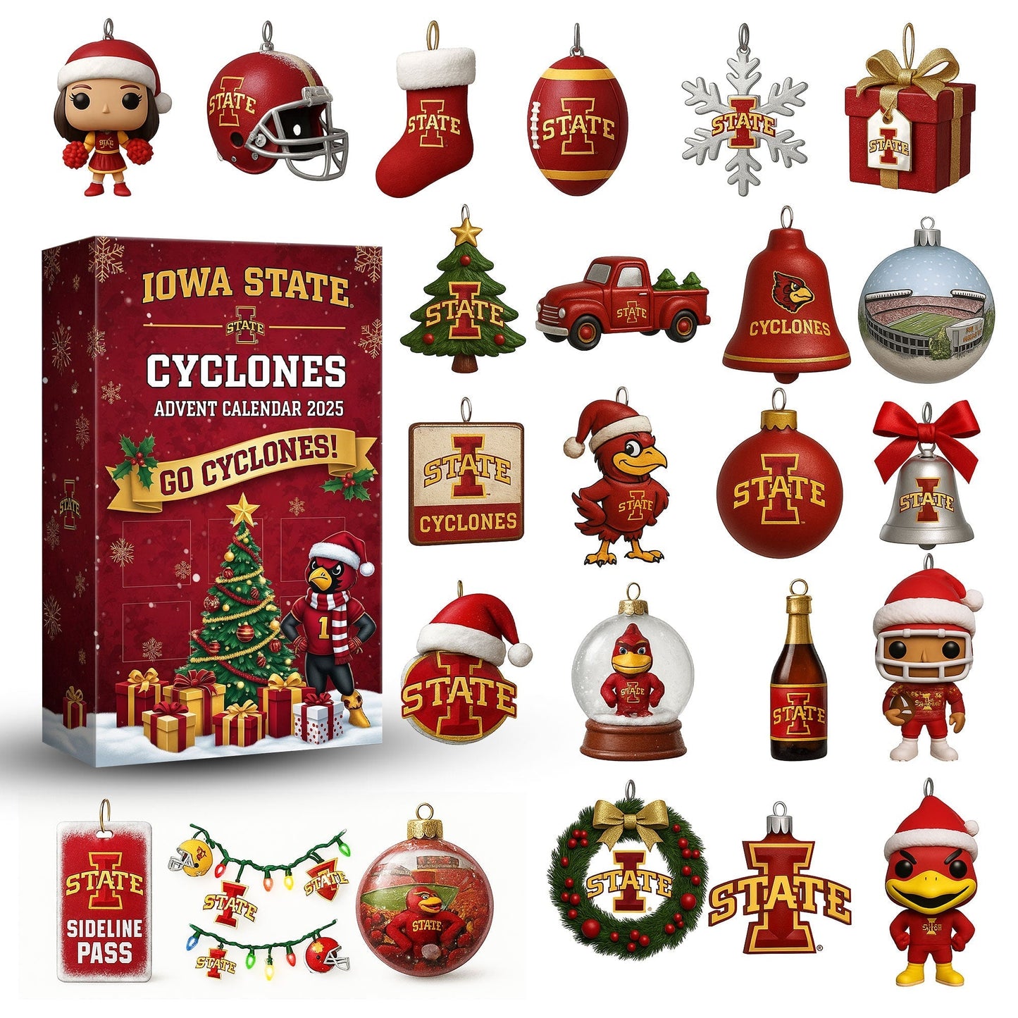Iowa State Cyclones Premium Advent Calendar 2025-DTD