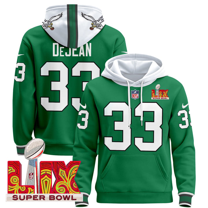 PHI Super Bowl LIX Patch Pullover Hoodie - All Stitched-DTD