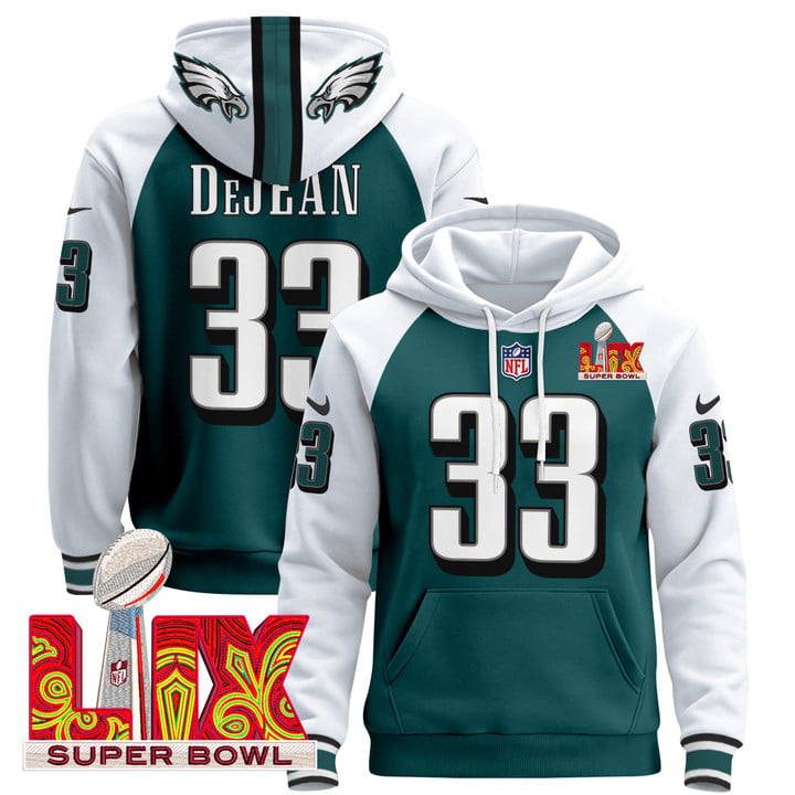 PHI Super Bowl LIX Patch Pullover Hoodie - All Stitched-DTD