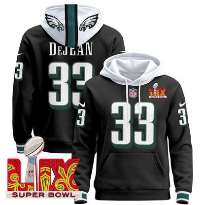 PHI Super Bowl LIX Patch Pullover Hoodie - All Stitched-DTD