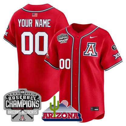 ARIZ 2025 Big 12 Champions Vapor Premier Limited Custom Jersey - All Stitched-DTD