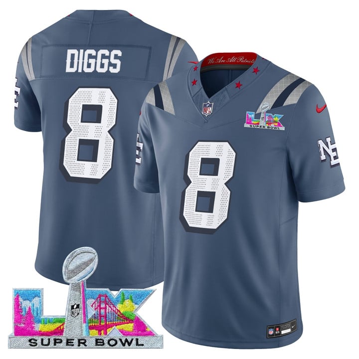 NE 2025 Super Bowl LX Vapor Limited Jersey N8 - All Stitched-DTD
