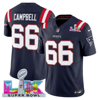 NE 2025 Super Bowl LX Vapor Limited Jersey N8 - All Stitched-DTD