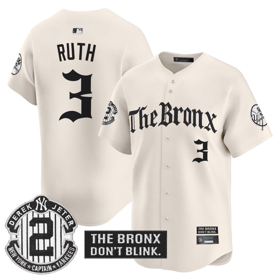 Yankees 'The Bronx - Gothic Ink Drop Edition' Vapor Premier Limited Jersey - All Stitched-DTD