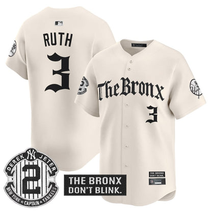 Yankees 'The Bronx - Gothic Ink Drop Edition' Vapor Premier Limited Jersey - All Stitched-DTD