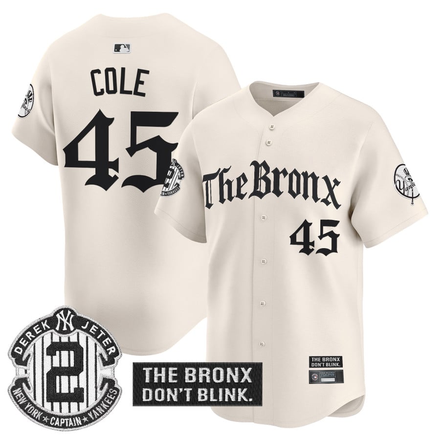 Yankees 'The Bronx - Gothic Ink Drop Edition' Vapor Premier Limited Jersey - All Stitched-DTD