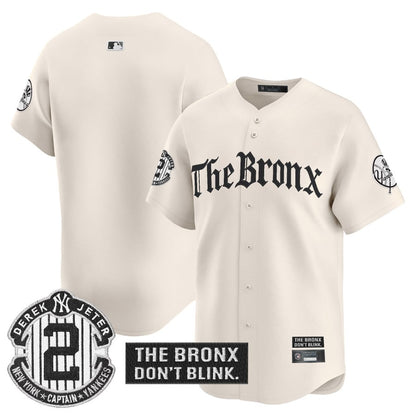 Yankees 'The Bronx - Gothic Ink Drop Edition' Vapor Premier Limited Jersey - All Stitched-DTD
