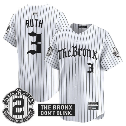 Yankees 'The Bronx - Gothic Ink Drop Edition' Vapor Premier Limited Jersey - All Stitched-DTD