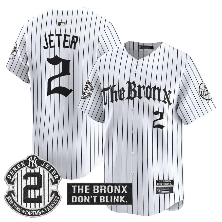 Yankees 'The Bronx - Gothic Ink Drop Edition' Vapor Premier Limited Jersey - All Stitched-DTD
