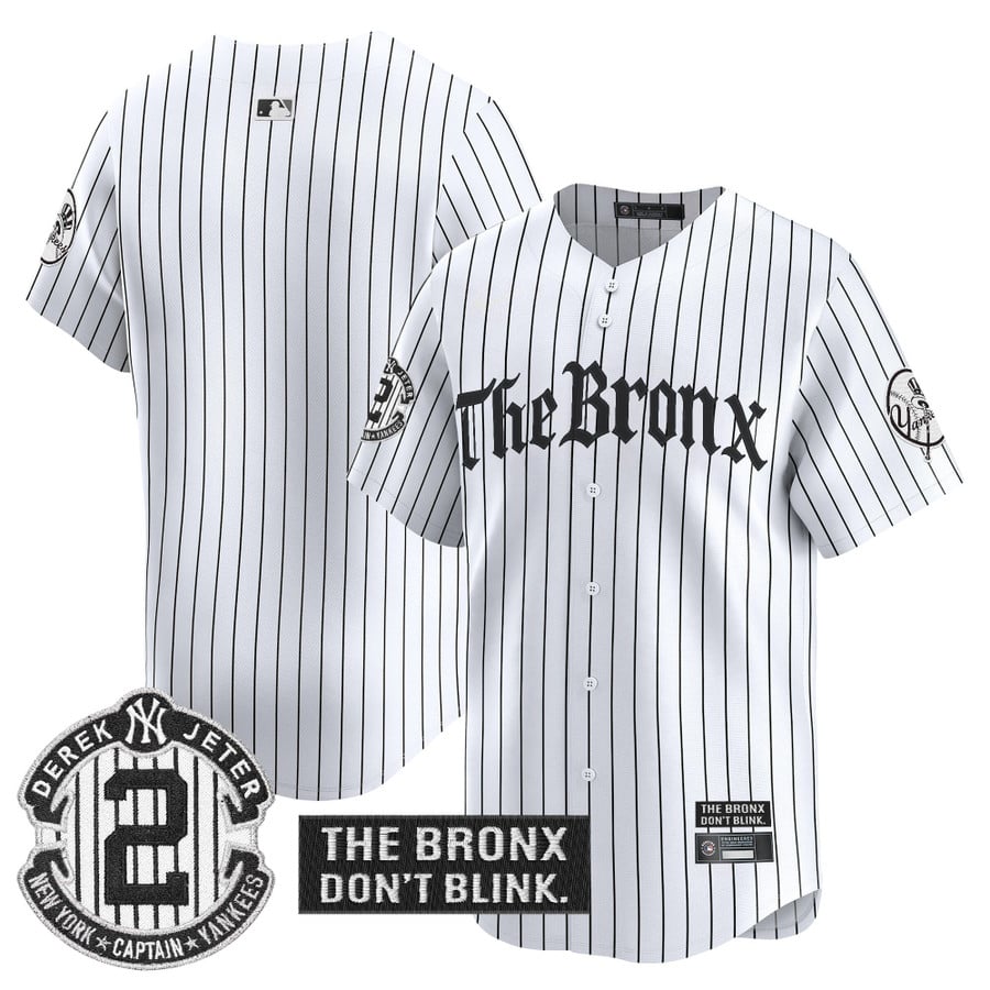 Yankees 'The Bronx - Gothic Ink Drop Edition' Vapor Premier Limited Jersey - All Stitched-DTD