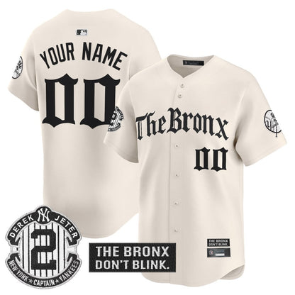 Yankees 'The Bronx - Gothic Ink Drop Edition' Vapor Premier Limited Custom Jersey - All Stitched-DTD
