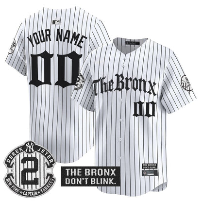 Yankees 'The Bronx - Gothic Ink Drop Edition' Vapor Premier Limited Custom Jersey - All Stitched-DTD