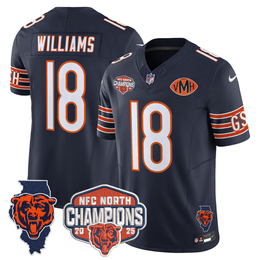 CHI 2025 NFC North Champions Patch Jersey V2 - All Stitched-DTD