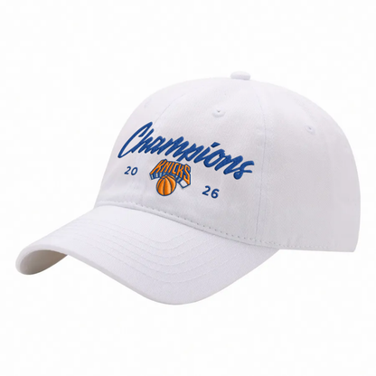 NYK 2026 Basketball Champions Baseball Embroidered Cap-DTD