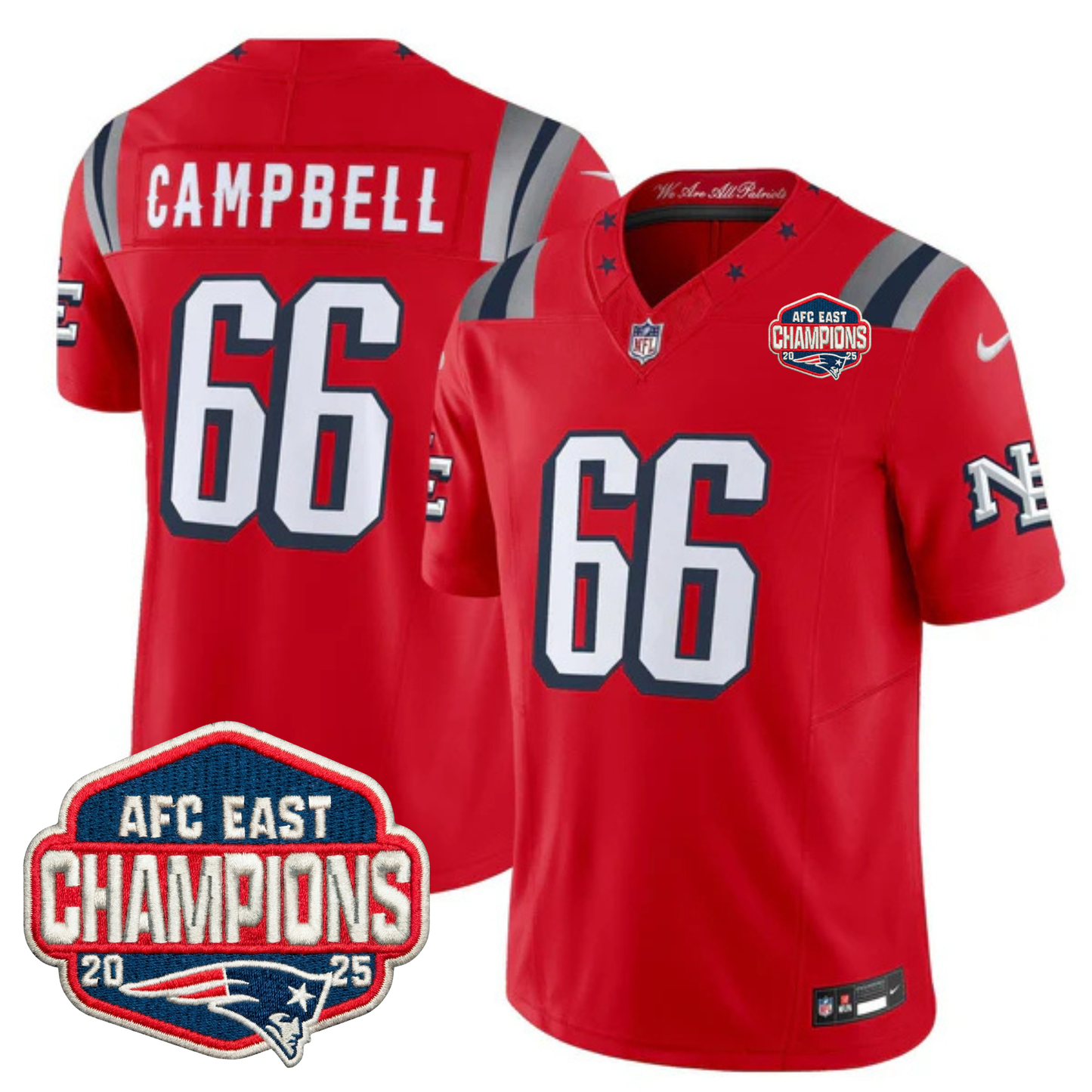 NE 2025 "Rivalries" AFC East Champions Vapor Limited Jersey - All Stitched-DTD