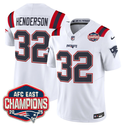 NE AFC East Champions Patch Vapor Limited Jersey - All Stitched-DTD