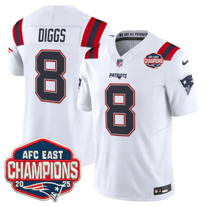 NE AFC East Champions Patch Vapor Limited Jersey - All Stitched-DTD