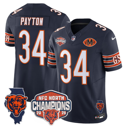 CHI 2025 NFC North Champions Patch Jersey V2 - All Stitched-DTD