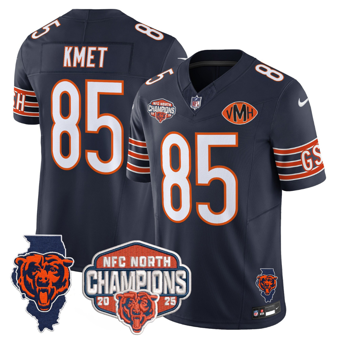CHI 2025 NFC North Champions Patch Jersey V2 - All Stitched-DTD