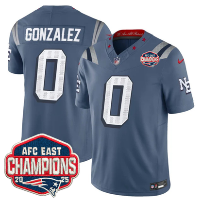 NE AFC East Champions Patch Vapor Limited Jersey - All Stitched-DTD