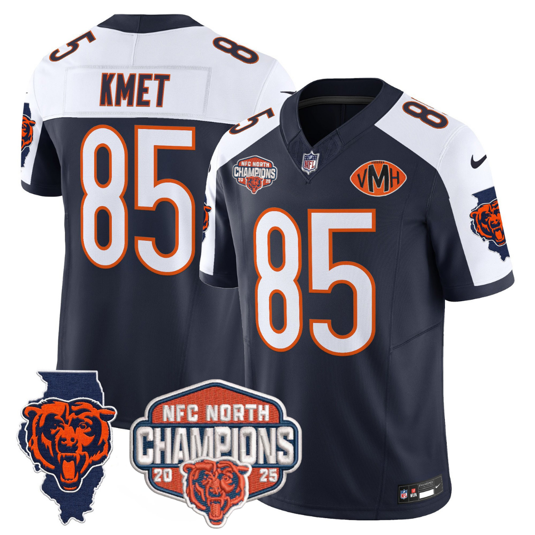 CHI 2025 NFC North Champions Patch Jersey V2 - All Stitched-DTD