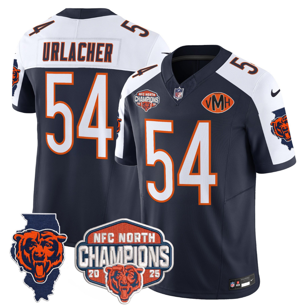CHI 2025 NFC North Champions Patch Jersey V2 - All Stitched-DTD
