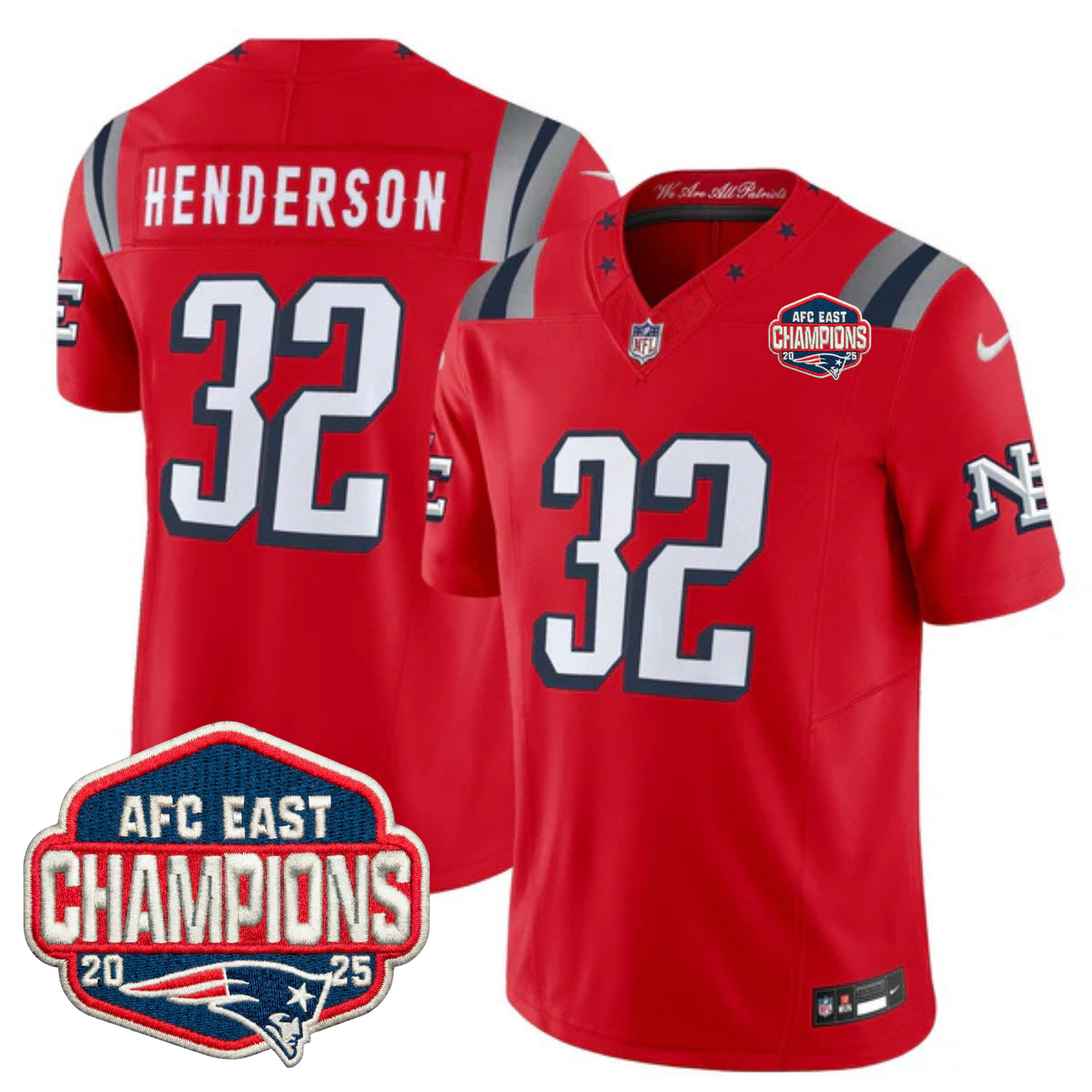 NE 2025 "Rivalries" AFC East Champions Vapor Limited Jersey - All Stitched-DTD