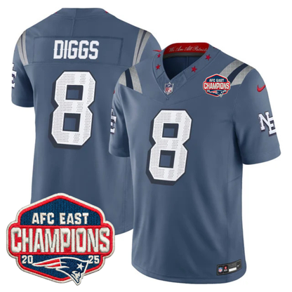 NE AFC East Champions Patch Vapor Limited Jersey - All Stitched n3-DTD