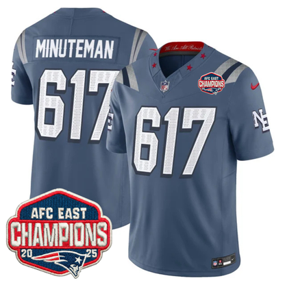 NE AFC East Champions Patch Vapor Limited Jersey - All Stitched-DTD