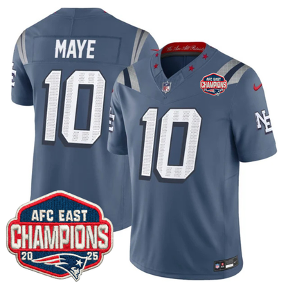 NE AFC East Champions Patch Vapor Limited Jersey - All Stitched-DTD