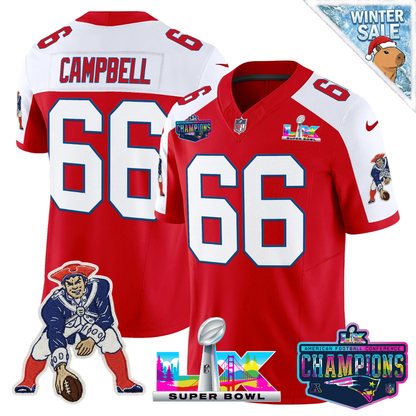 NE 2025 Vapor Jersey - AFC Champions Limited Patch - All Stitched-DTD