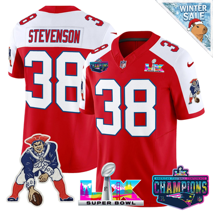 NE 2025 Vapor Jersey - AFC Champions Limited Patch - All Stitched-DTD