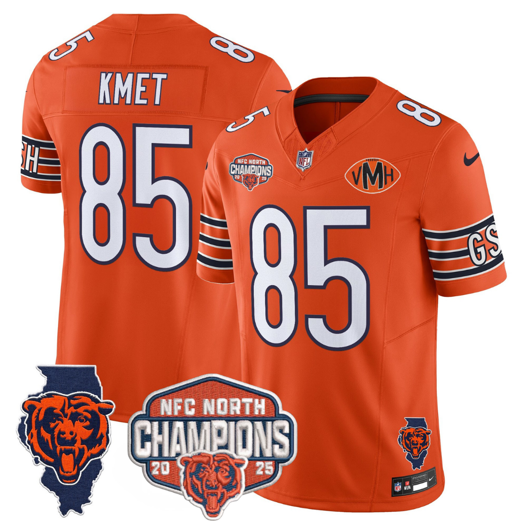 CHI 2025 NFC North Champions Patch Jersey V2 - All Stitched-DTD