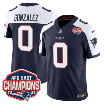 NE AFC East Champions Patch Vapor Limited Jersey - All Stitched-DTD