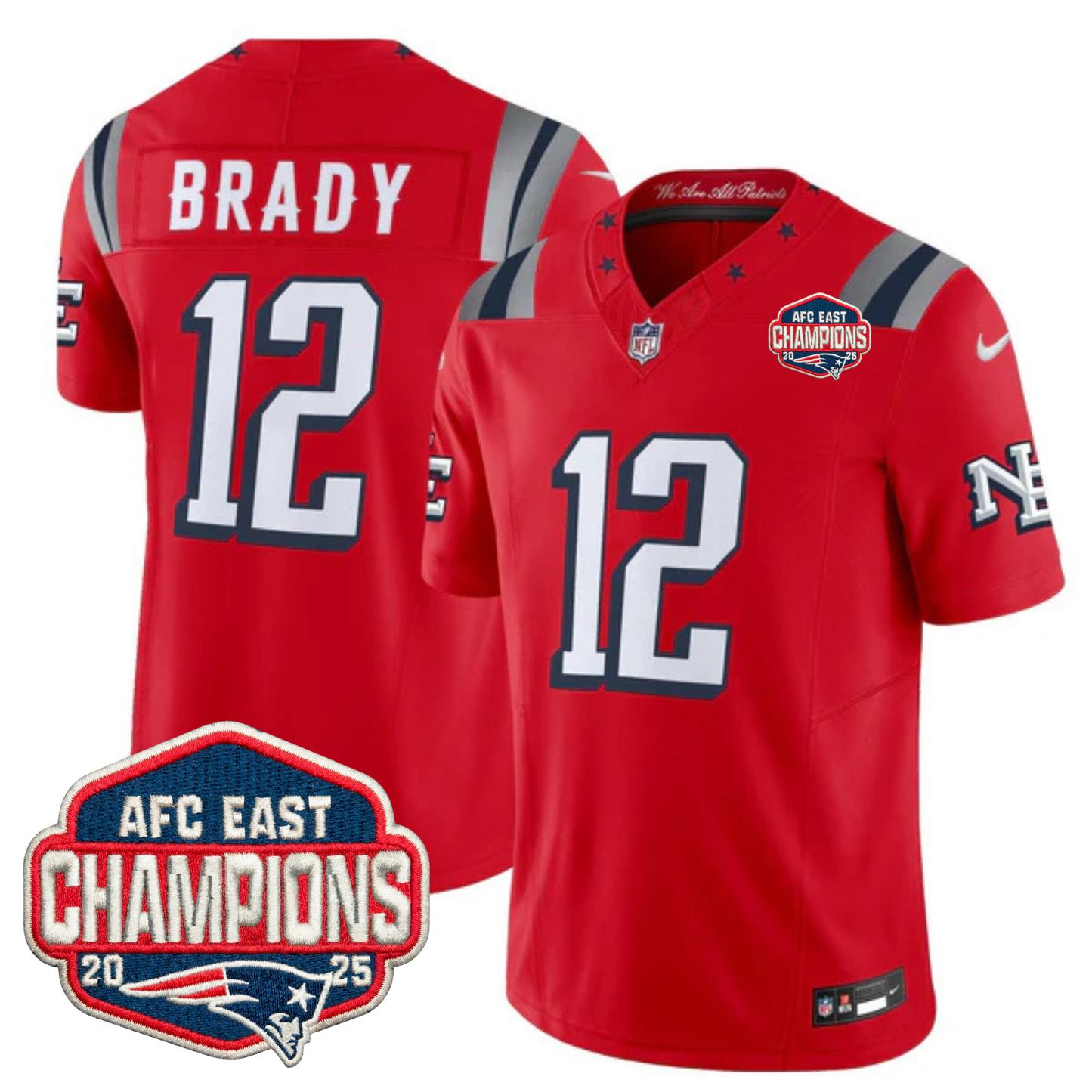 NE 2025 "Rivalries" AFC East Champions Vapor Limited Jersey - All Stitched-DTD