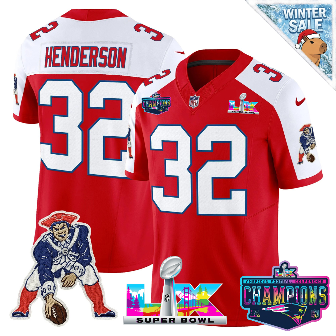 NE 2025 Vapor Jersey - AFC Champions Limited Patch - All Stitched-DTD