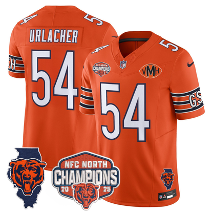 CHI 2025 NFC North Champions Patch Jersey V2 - All Stitched-DTD