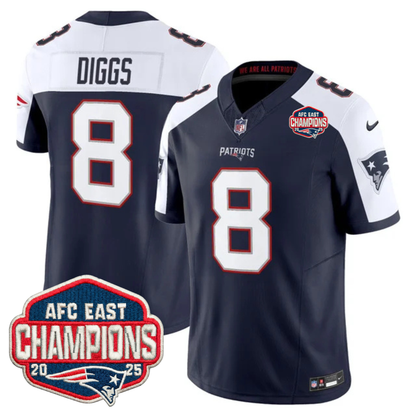 NE AFC East Champions Patch Vapor Limited Jersey - All Stitched-DTD