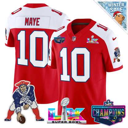 NE 2025 Vapor Jersey - AFC Champions Limited Patch - All Stitched-DTD