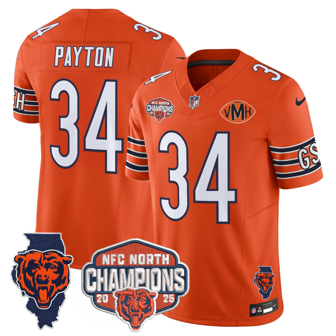 CHI 2025 NFC North Champions Patch Jersey V2 - All Stitched-DTD