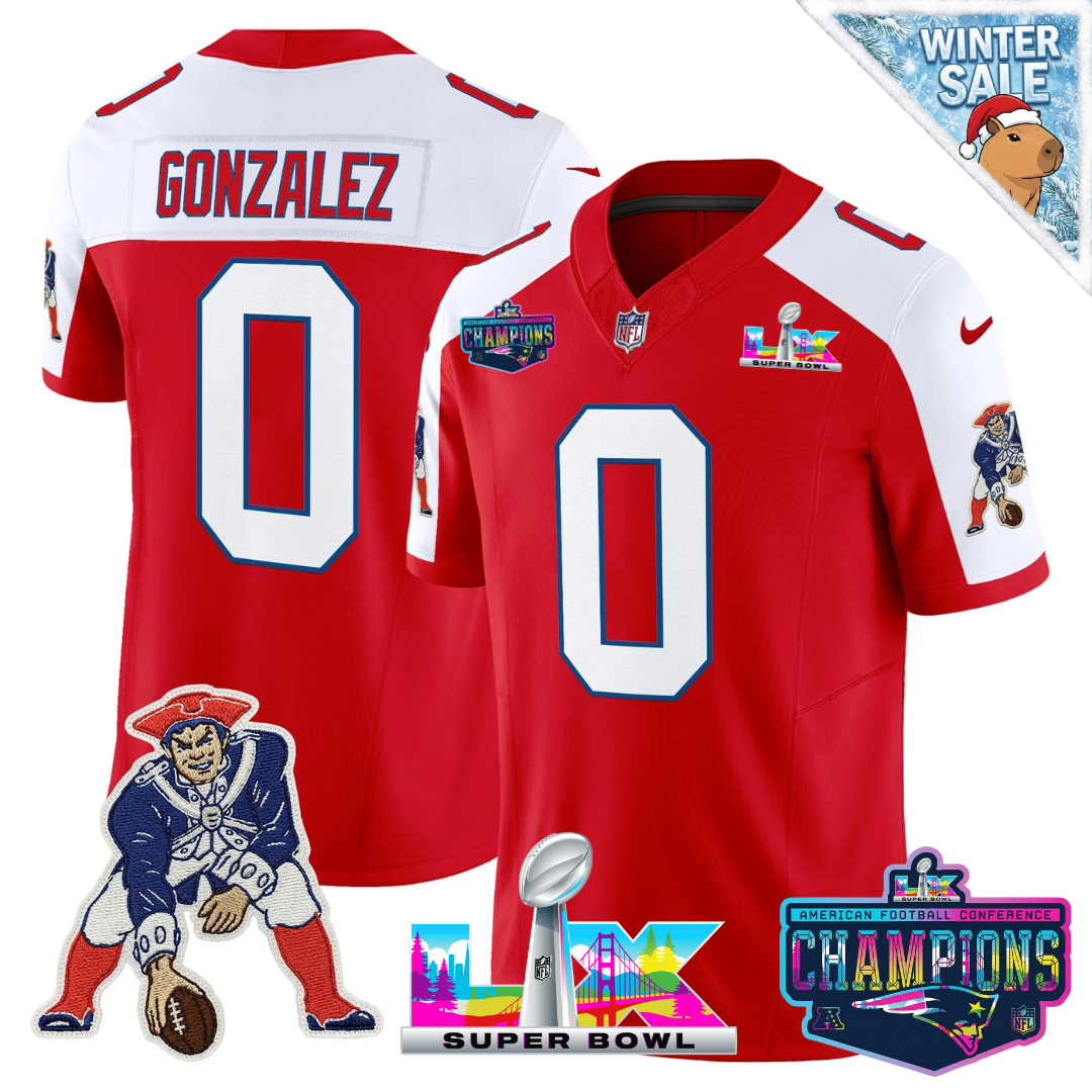 NE 2025 Vapor Jersey - AFC Champions Limited Patch - All Stitched-DTD
