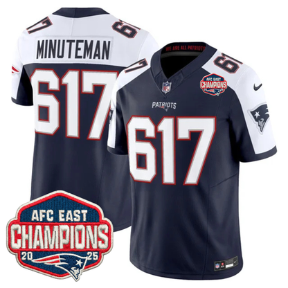 NE AFC East Champions Patch Vapor Limited Jersey - All Stitched-DTD