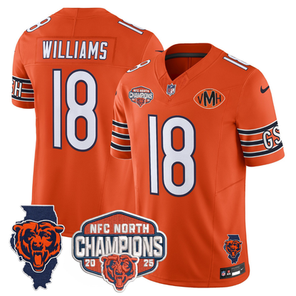 CHI 2025 NFC North Champions Patch Jersey V2 - All Stitched-DTD