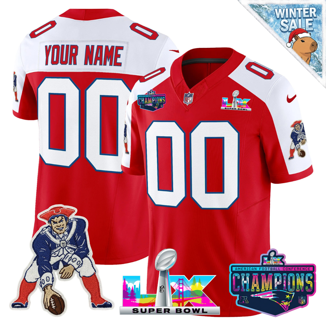 NE 2025 Vapor Jersey - AFC Champions Limited Patch - All Stitched-DTD