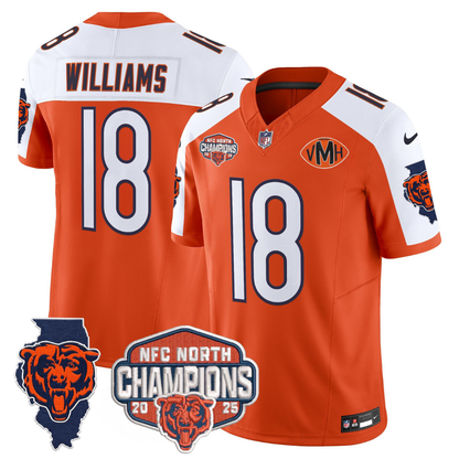 CHI 2025 NFC North Champions Patch Jersey V2 - All Stitched-DTD