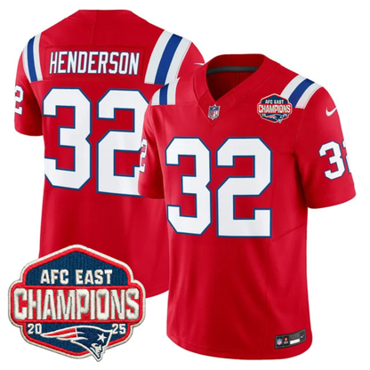 NE AFC East Champions Patch Vapor Limited Jersey - All Stitched-DTD