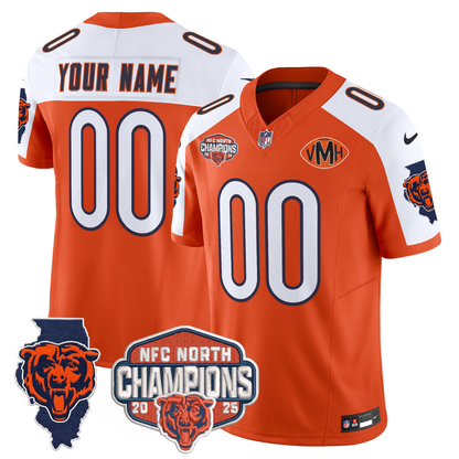 Custom CHI 2025 NFC North Champions Patch Jersey V2 - All Stitched-DTD