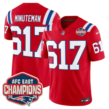 NE AFC East Champions Patch Vapor Limited Jersey - All Stitched-DTD